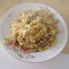 炒黄豆芽的做法