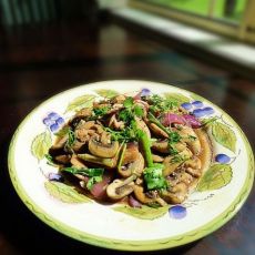 黑椒鸡肉片蘑菇的做法 黑椒鸡肉片蘑菇的做法