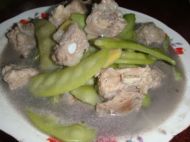排骨炖扁豆的做法