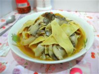 豆皮炒蘑菇的做法