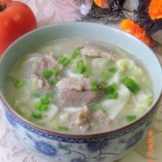 肉片山药炖白菜的做法 肉片山药炖白菜的做法