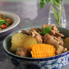 双色玉米排骨冬瓜汤的做法 双色玉米排骨冬瓜汤的做法