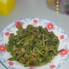 酱香扁豆丝的做法