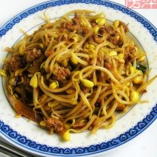 肉末黄豆芽的做法