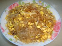 黄豆芽炒粉条的做法