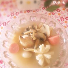蘑菇鱼丸汤的做法