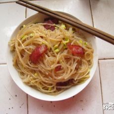 豆芽炒藕粉的做法 豆芽炒藕粉的做法