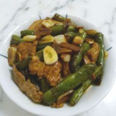 肉片炒扁豆的做法 肉片炒扁豆的做法