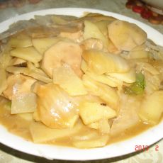 土豆片炒蘑菇的做法 土豆片炒蘑菇的做法