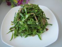 扁豆肉丝的做法