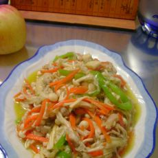 金针菇炒胡萝卜的做法 金针菇炒胡萝卜的做法