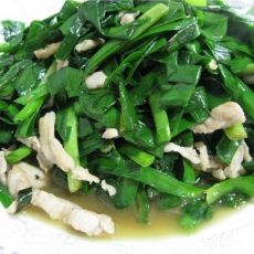 肉丝炒韭菜的做法