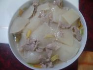 肉片白萝卜的做法