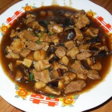耗油香菇肉丁的做法