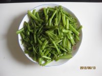 清炒空心菜梗的做法