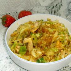 粉丝蘑菇包心菜的做法 粉丝蘑菇包心菜的做法