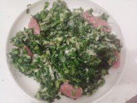 韭菜火腿鸡蛋的做法