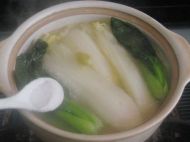 鸡汤银杏大白菜的做法