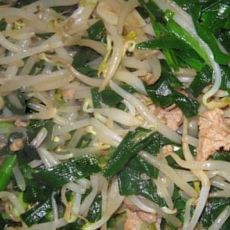 炒豆芽韭菜的做法