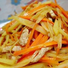 胡萝卜丝炒土豆丝的做法 胡萝卜丝炒土豆丝的做法