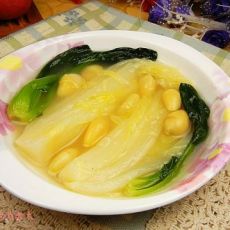 鸡汤银杏大白菜的做法 鸡汤银杏大白菜的做法