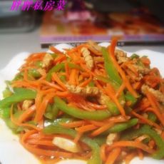 青椒胡萝卜炒肉丝的做法 青椒胡萝卜炒肉丝的做法