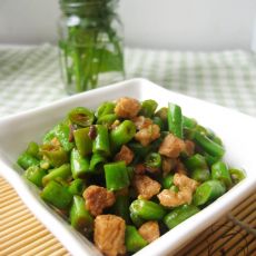 豆豉肉碎炒豇豆的做法 豆豉肉碎炒豇豆的做法