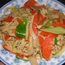 胡萝卜干豆腐丝的做法