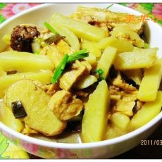 土豆炖腐竹的做法 土豆炖腐竹的做法