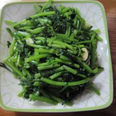 素炒茼蒿的做法