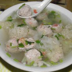 银装素裹肉丸汤的做法 银装素裹肉丸汤的做法
