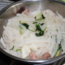 肉片萝卜丝的做法