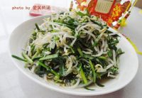韭菜炒绿豆芽的做法
