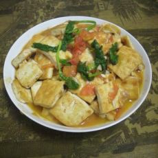 番茄炒油豆腐的做法