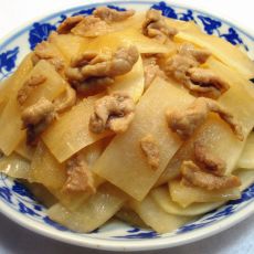 白萝卜片炒肉片的做法 白萝卜片炒肉片的做法