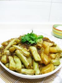 土豆豆角炖粉条的做法