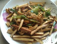 香干炒肉片的做法