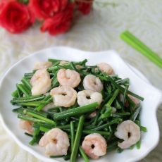 韭苔炒虾仁的做法 韭苔炒虾仁的做法