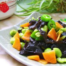 毛豆素炒三蔬的做法