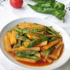 茄汁焖土豆四季豆的做法 茄汁焖土豆四季豆的做法