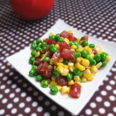 玉米炒腊肠的做法 玉米炒腊肠的做法