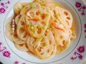茄汁鲜藕片的做法