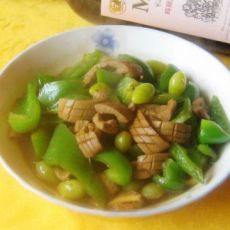 青椒银杏炒腰花的做法 青椒银杏炒腰花的做法
