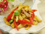 薯条肉丝的做法