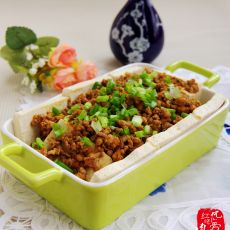 肉末拌卤水豆腐的做法 肉末拌卤水豆腐的做法