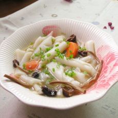 茶树菇米粉皮的做法