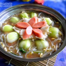 豆芽粉条魔芋锅的做法
