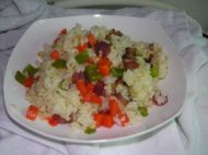胡萝卜青椒炒饭的做法