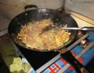 白菜鸡蛋炒饼的做法