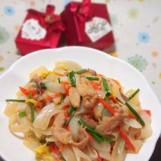 瘦肉炒河粉的做法 瘦肉炒河粉的做法